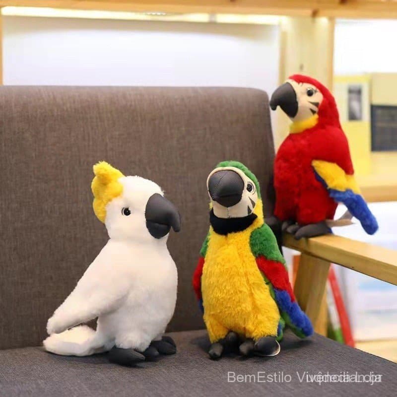 Nova Simulação Boneca Arara Rio Aventura Pássaro Boneca Brinquedo De Pelúcia O Menino e a Garça-Heron
