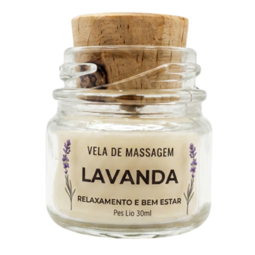 Mini Vela Aromática Massagem Relaxante Spa dos Pés Hidratante Nutritiva Manicure Pedicure Dia dos Namorados Mães 30ml