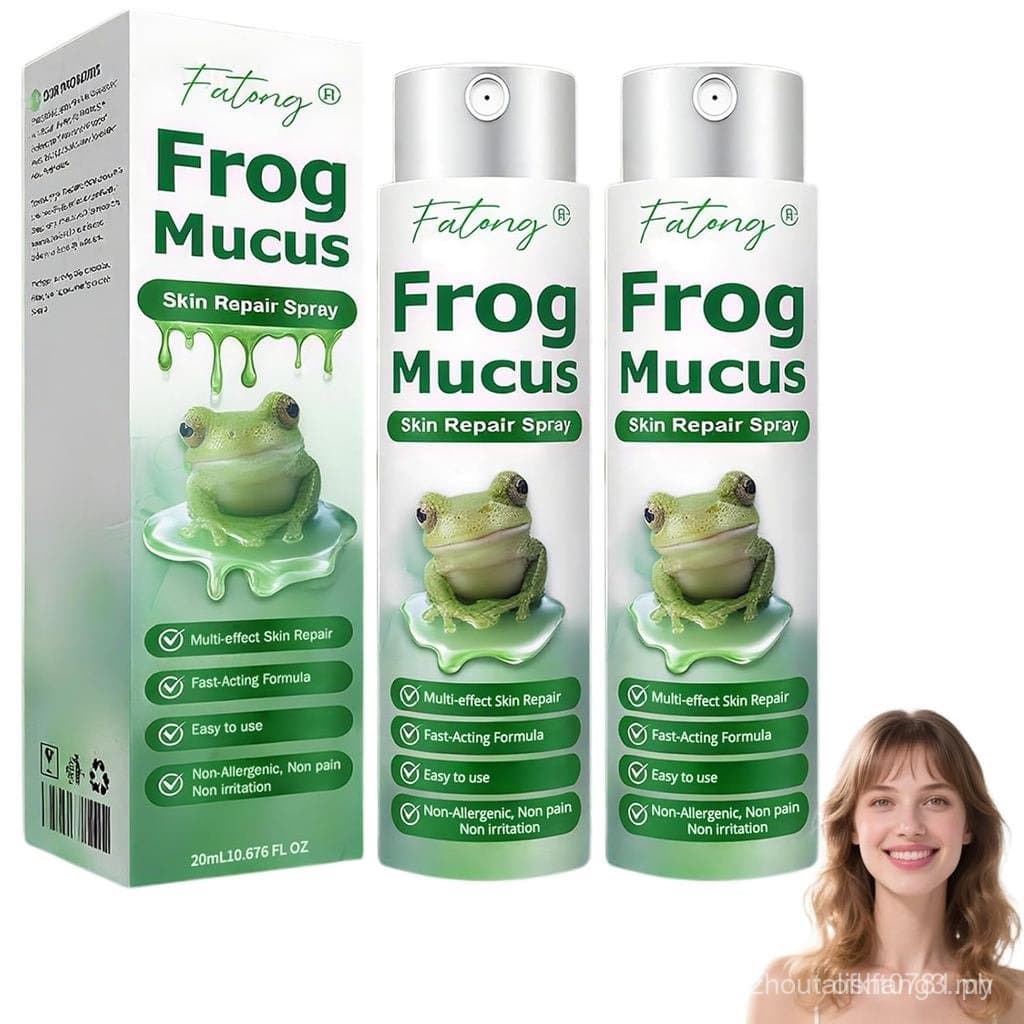Spray Reparador de Pele com Muco de Sapo, Spray Profissional de Tratamento de Pele com Slime de Sapo para Rosto e Corpo,