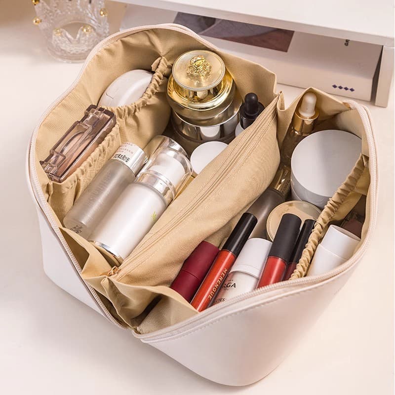 Saco cosmético feminino de grande capacidade portátil ins High-End influenciador 2025 novo estilo viagem cosméticos lava