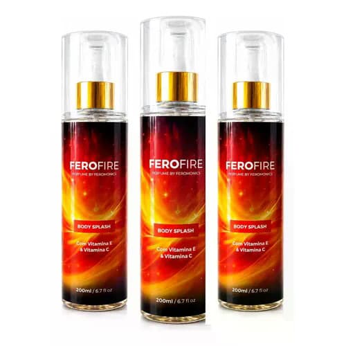 3 Body Splash Ferofere Masculino Sedutor 200ml Cada