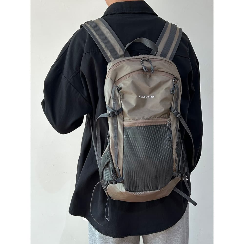 Leve esportes montanhismo saco das mulheres dos homens moda contraste cor mochila estudante universitário saco de escola