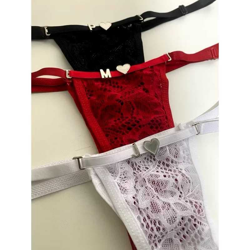 Calcinha Personalizada Com Inicial Marido Namorado