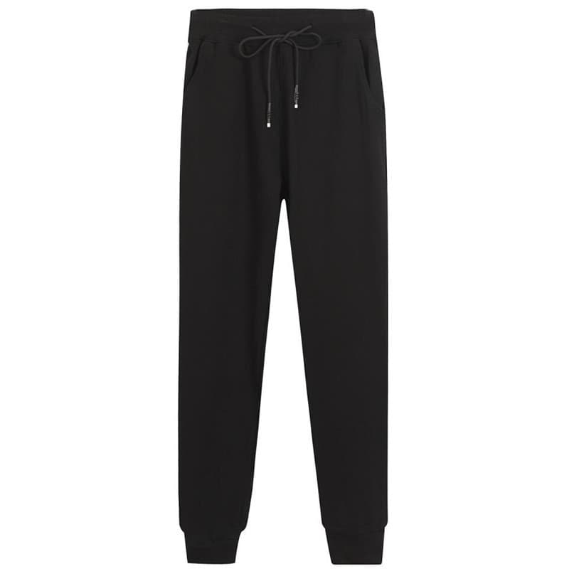 Calças casuais masculinas soltas em linha reta outono calças masculinas outono calças esportivas puro algodão esportes s