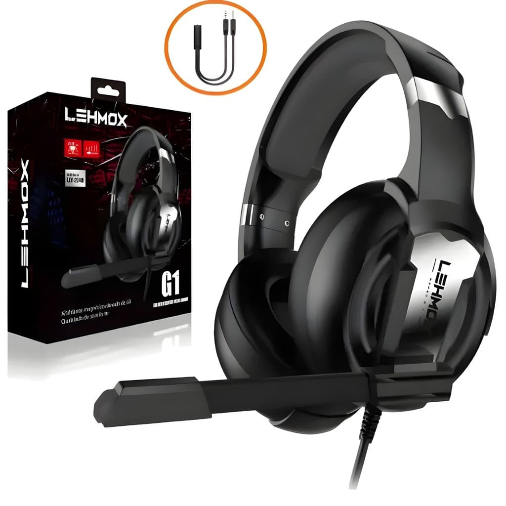 Fone de Ouvido Headset Gamer P3 Cabo de 2m Lehmox
