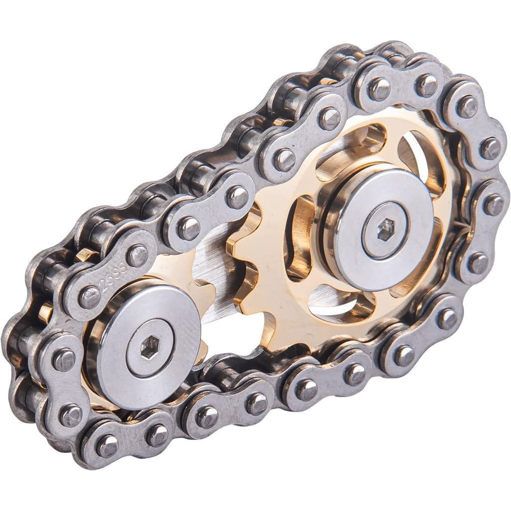 Fidget Spinner de Corrente de Bicicleta, Brinquedo Fidget de Corrente com Engrenagem de Metal, Brinquedo Fidget para Alí