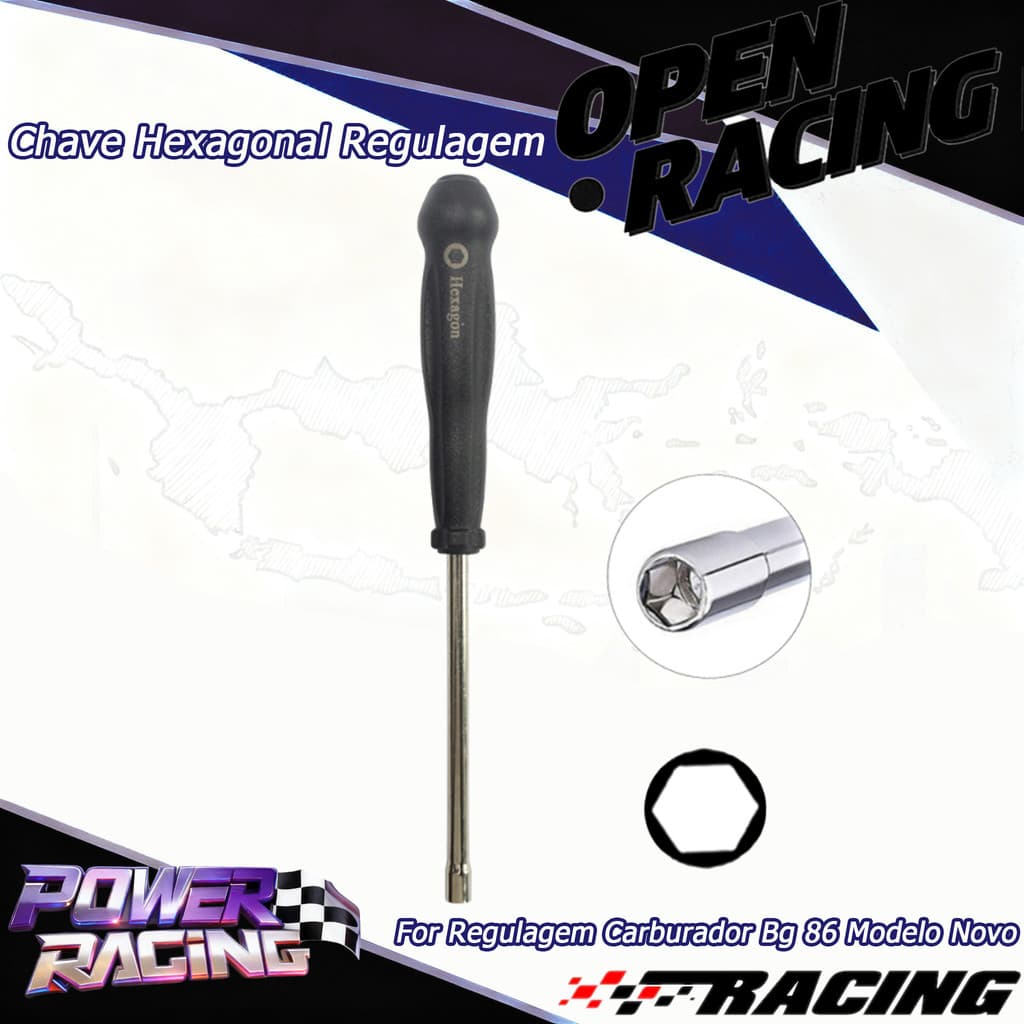 Chave Hexagonal Regulagem Para Regulagem Carburador Bg 86 Modelo Novo