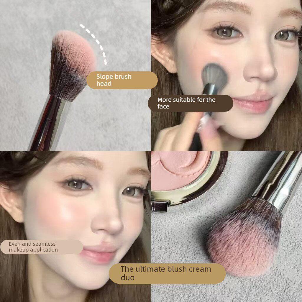 É suficiente para Item único!Blush creme dedicado pincel de inclinação sem pó maquiagem transparente pincel de maquiagem