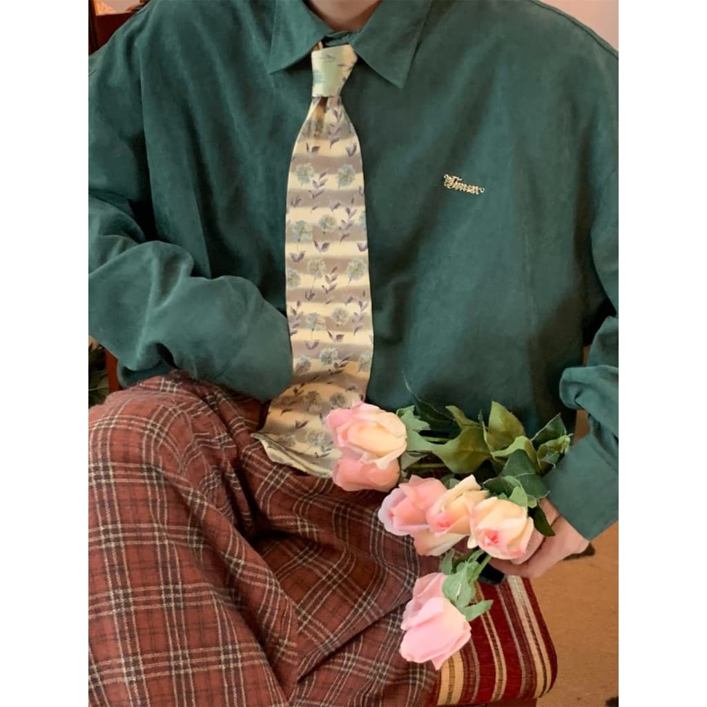 C2 caseiro/japonês Retro Casual cor sólida All-Match camisa de manga comprida 2026 primavera outono solto preguiçoso cam