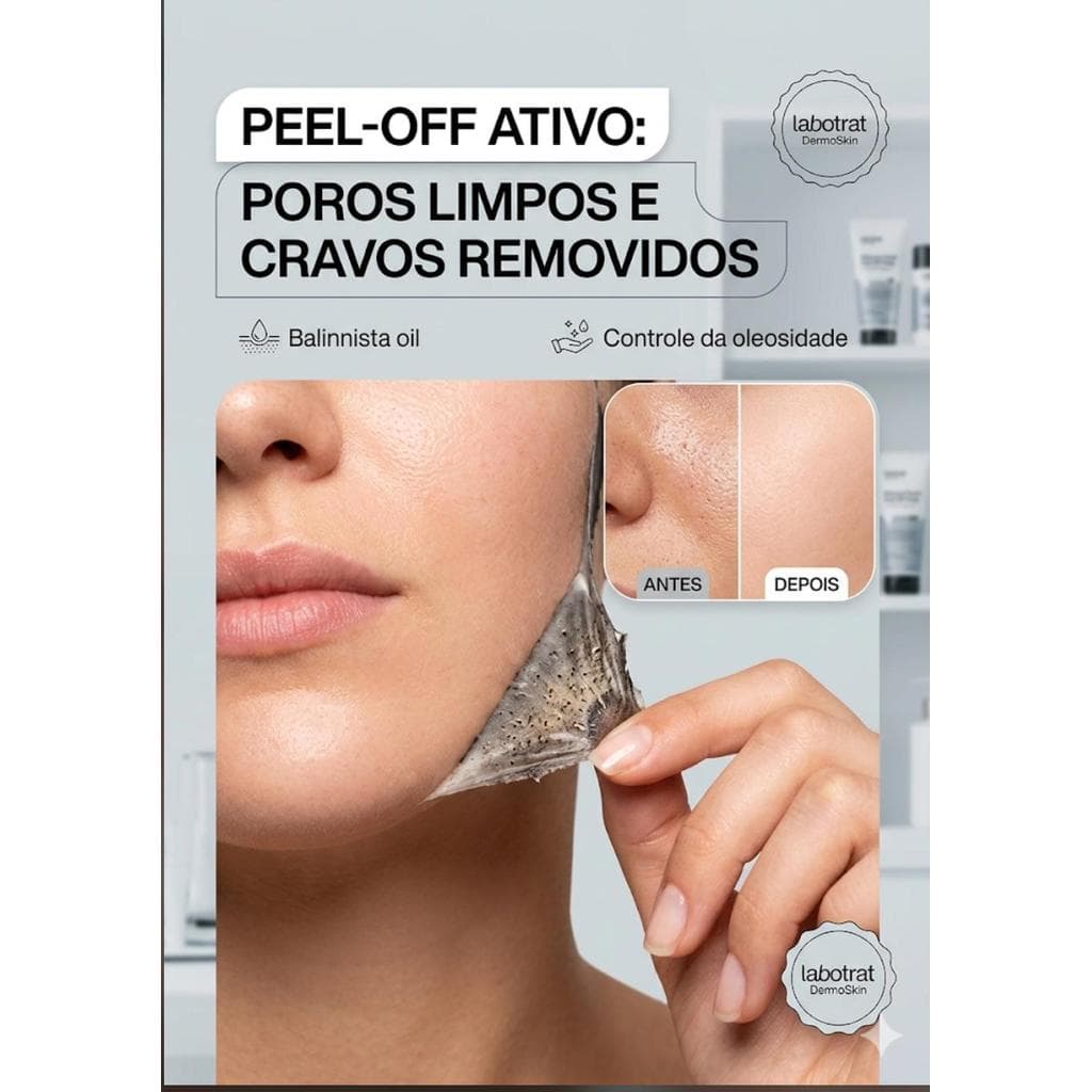 Mascara Facial Peel Off Preta Labotrat Dermo  skin