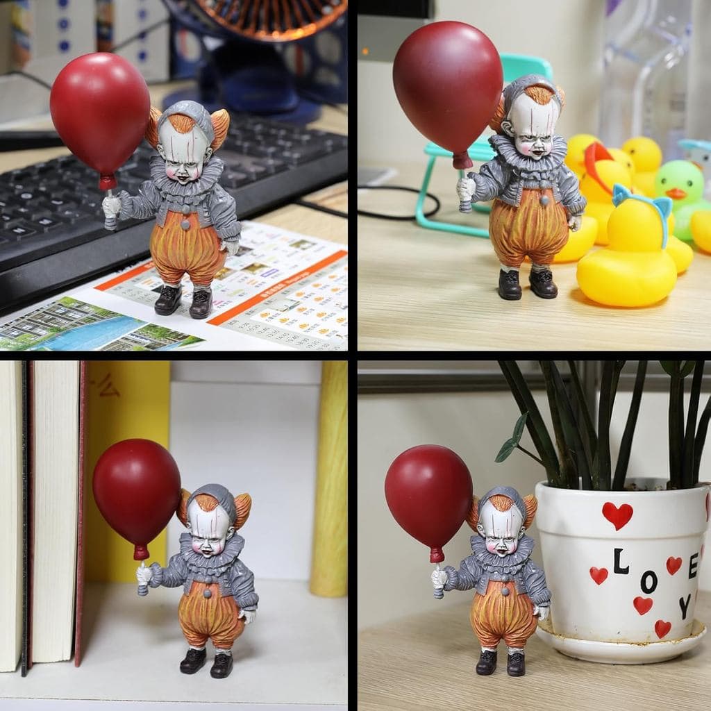 Bableewear Filme De Terror Gnomos Halloween Zumbi Estátuas Decoração Horror Assassino Conjunto Figuras De Ação Palhaço P