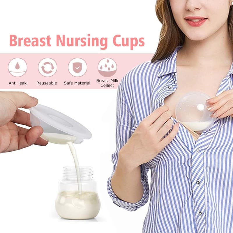 Kit 2 Conchas Amamentação Pós Parto Anti-Vazamento Coletor De Leite Materno De Silicone coloca seios