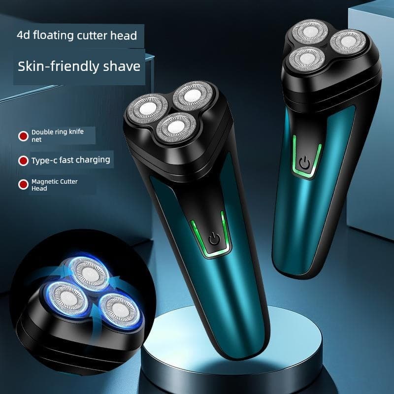 barbeador eletrico masculino Versão atualizada transfronteiriça barbeador elétrico de três cabeças magnético recarregáve