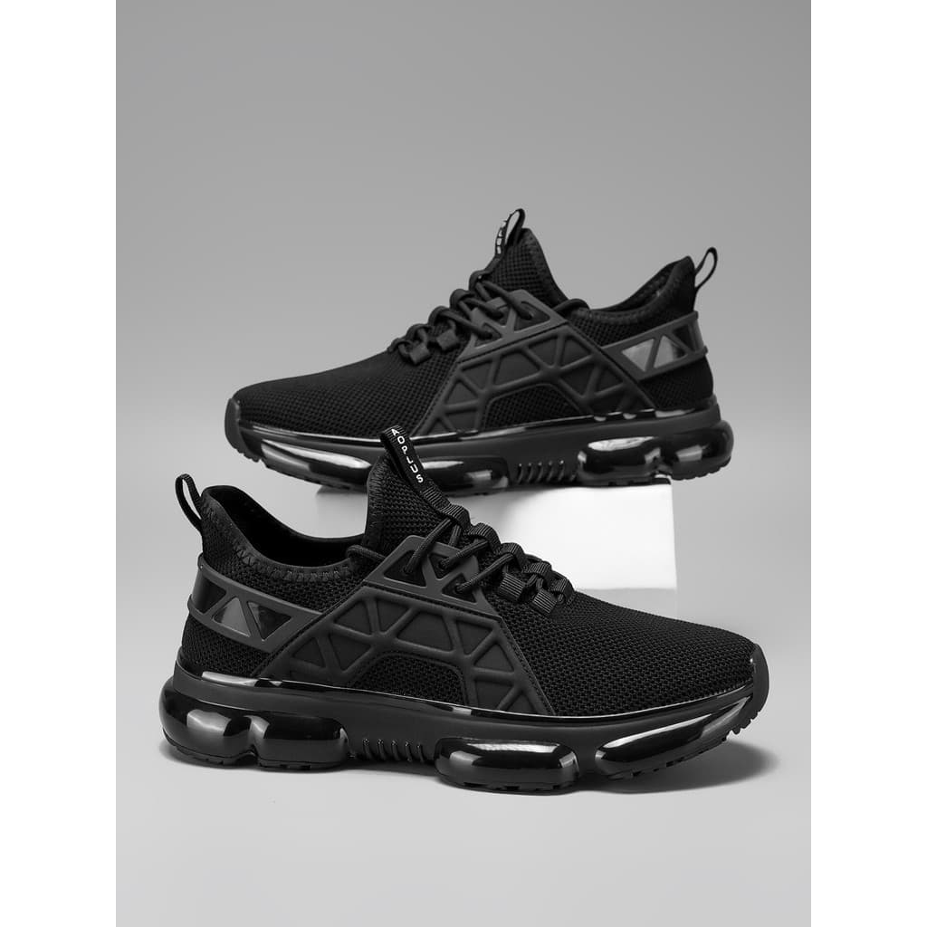 Preto Samurai aumentando sapatos masculinos 2026 novo estilo malha respirável leve sapatos esportivos casuais sola macia