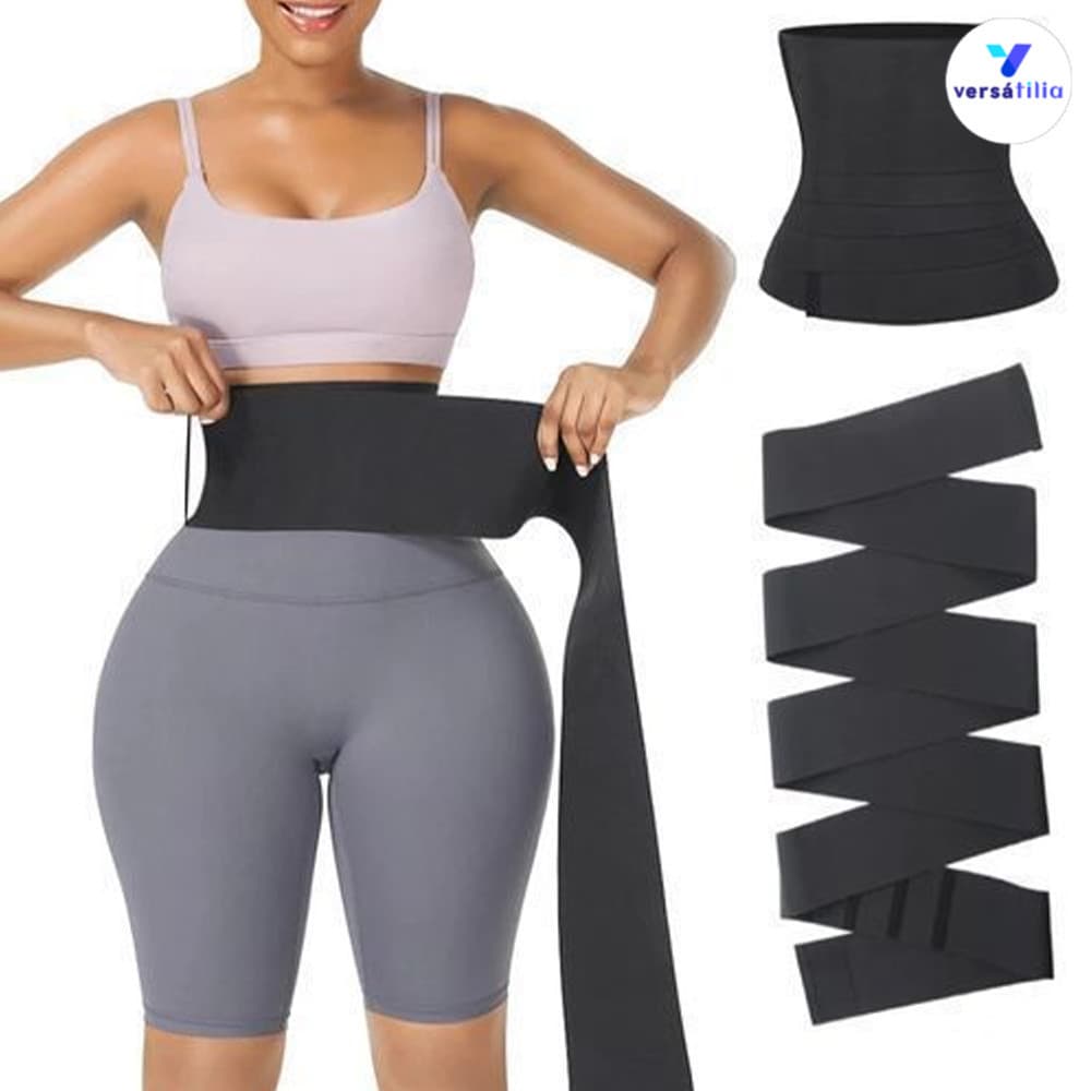 Faixa Corporal Preta Confortável , Ideal Para Uso Diário