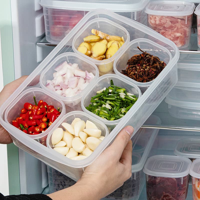 Compartimento caixa de manutenção fresca cozinha caixa de especiarias geladeira caixa de armazenamento de grãos inteiros