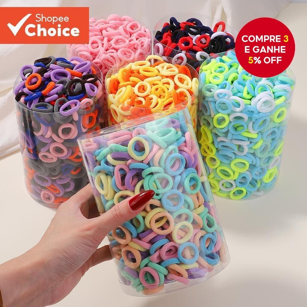 Elásticos De Cabelo Coloridos Para Meninas Crianças Suportes De Rabo De Cavalo Macio Faixas De Borracha De Nylon Acessór