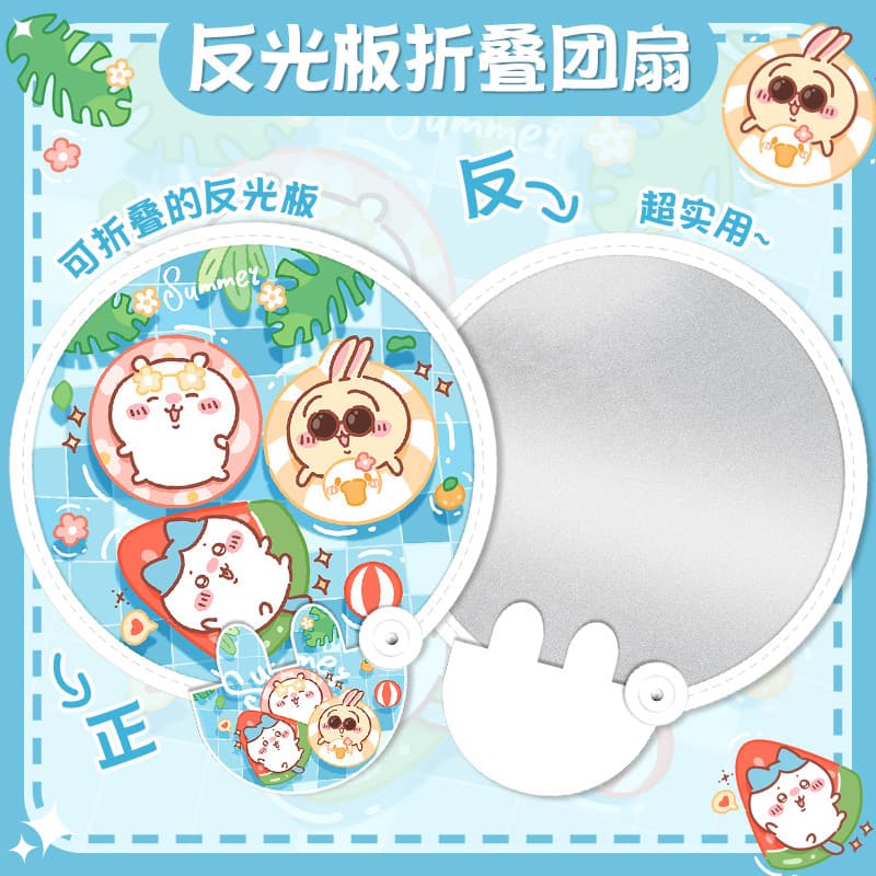 Portátil dobrável pequeno ventilador verão bonito portátil dos desenhos animados Selfie dobrável refletor grupo ventilad