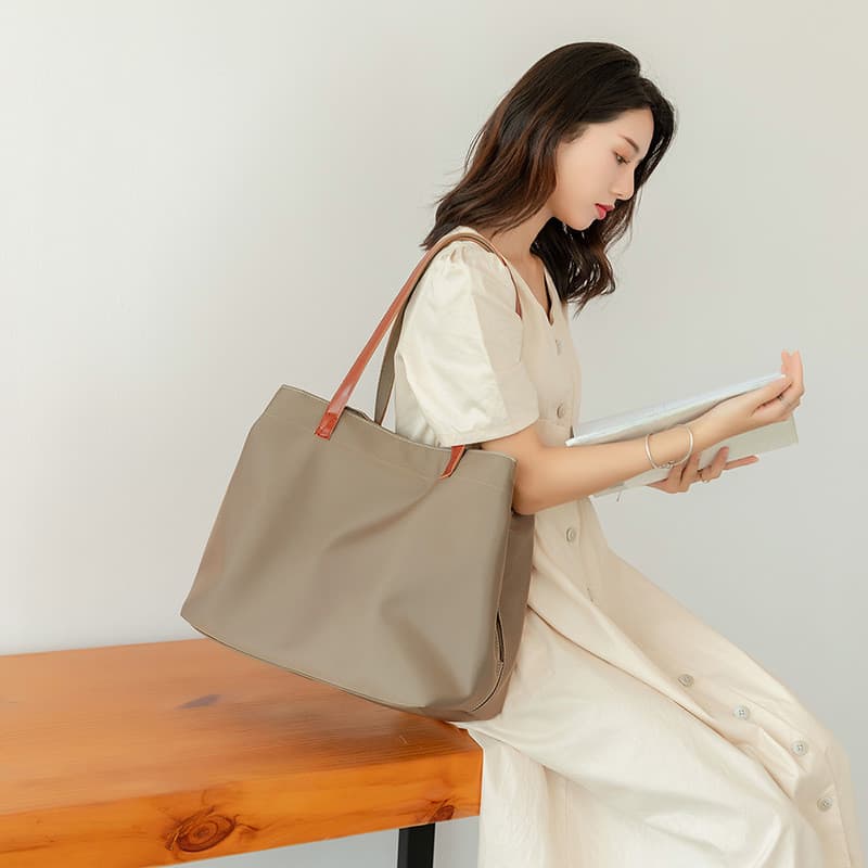 2025 novo estilo náilon Oxford pano grande capacidade sacola All-Match bolsa de ombro na moda bolsa de lona