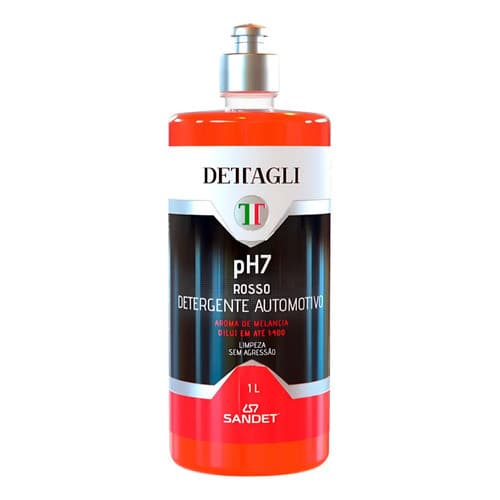 Shampoo Automotivo Detagli Ph7 Rosso Detergente Carros Motos