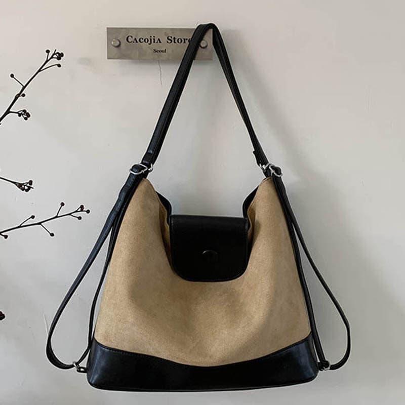 Outono inverno Retro fosco mochila de grande capacidade saco de três propósitos 2025 novo estilo Commuter saco do mensag