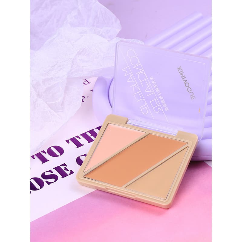 Paleta de corretivo Tricolor impecável XIMIVOGUE Soft Light#02冷肤色盘