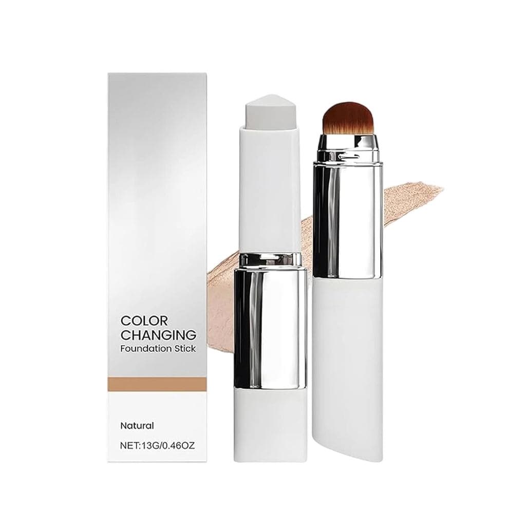 Bastão de Base que Muda de Cor, Bastão de Creme de Cobertura Portátil para Viagem, Bastão de Creme de Cobertura Média a
