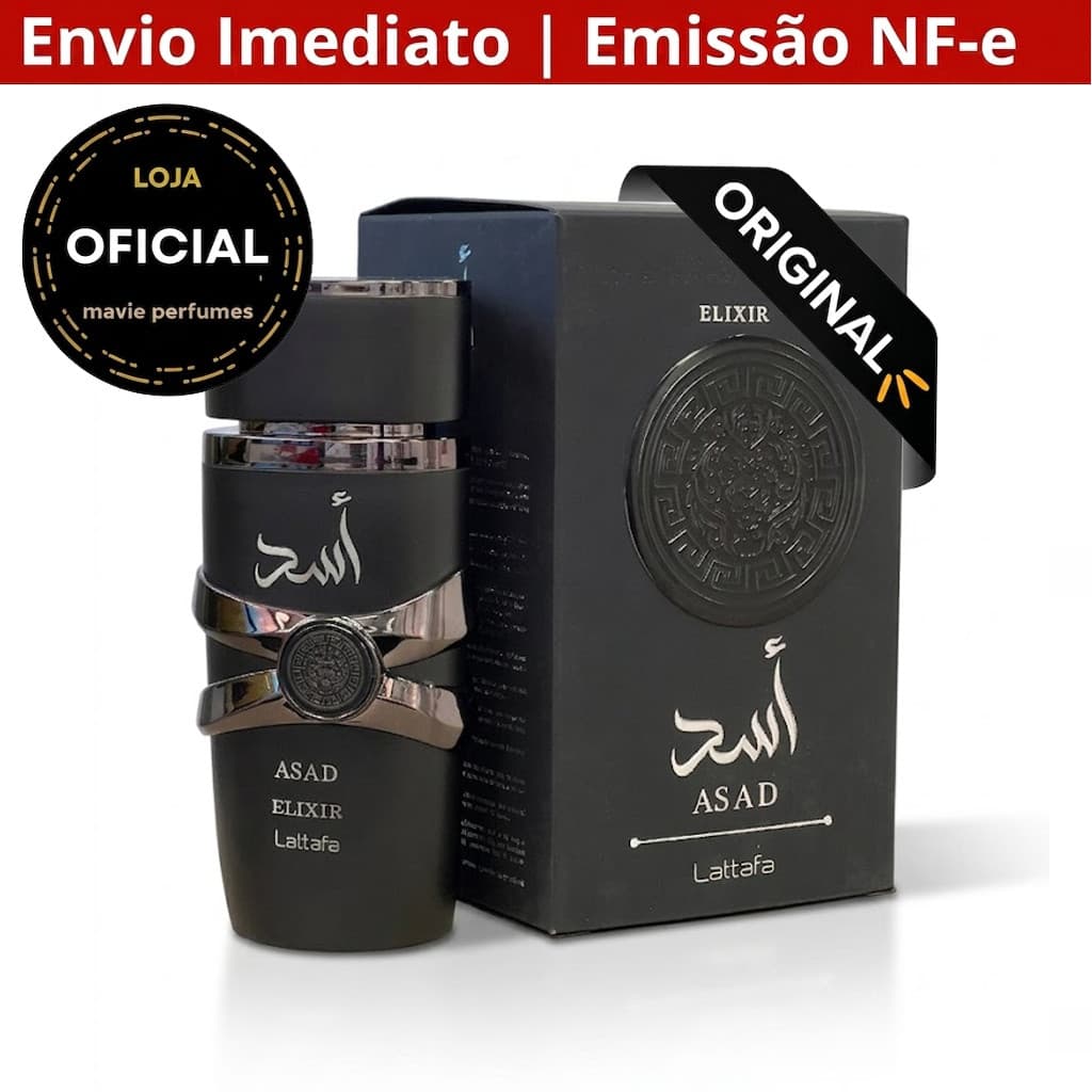 Asad Elixir Lattafa Perfume Árabe 100 Ml 2025-Original
