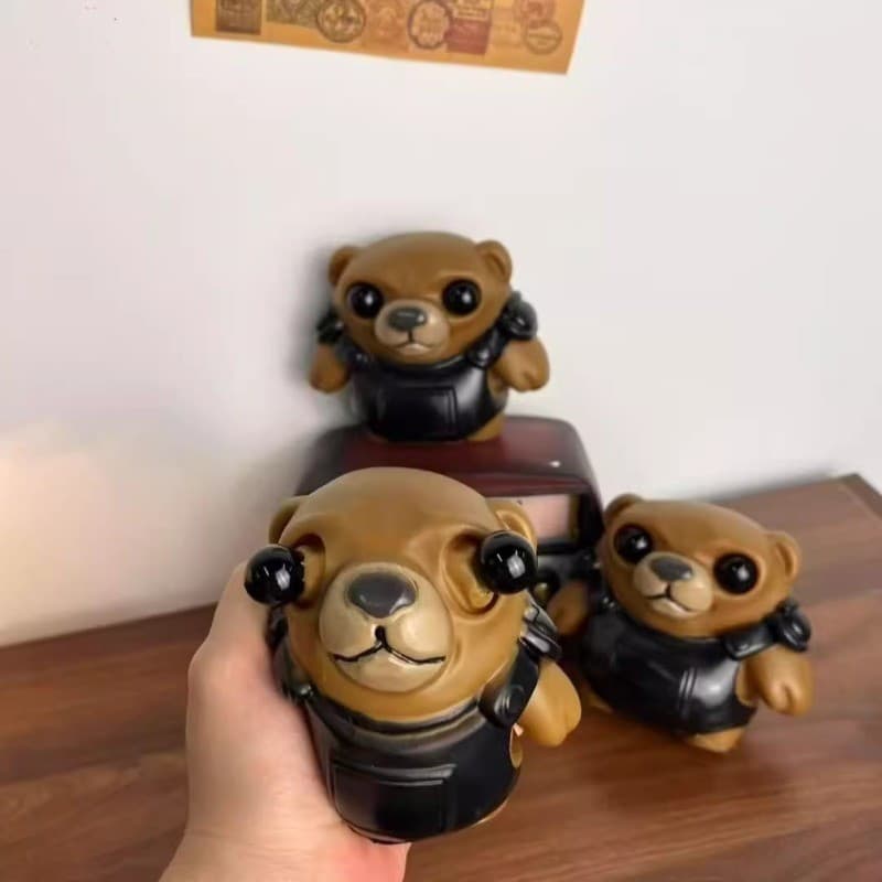 11cm Valorant Tacti Urso Squeeze Brinquedo Alívio Do Estresse Jogo Tabuleiro De Xadrez Boneca Ornamentos Coleções Displa