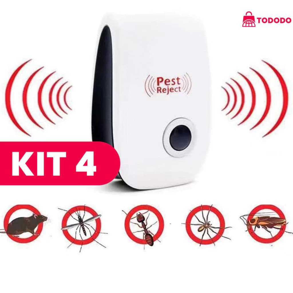 Repelente de mosquitos eletrônico ultrassônico para controle de pragas internas e exterminação de roedores.