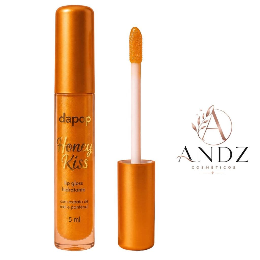 Lip Gloss Honey Kiss Dapop Glow Tradicinal Brilho Intenso Hidratante Efeito Volumoso