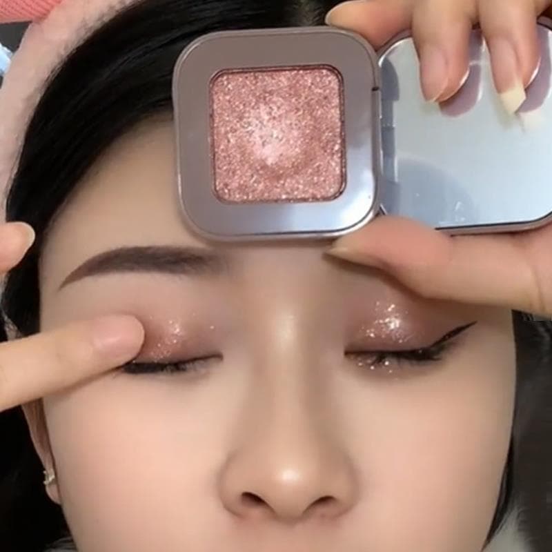 Genuíno Super quente NOVO purê de batata rosa sinfonia vidro monocromático sombra brilhante pérola Glitter fino brilhant