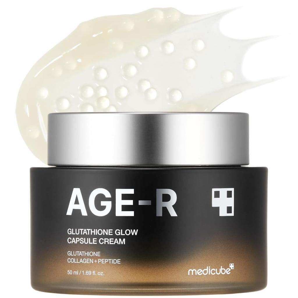 medicube AGE-R Glutathione Glow Capsule Creme Facial - Hidratante com Efeito Lifting Instantâneo - Peptídeo de Colágeno