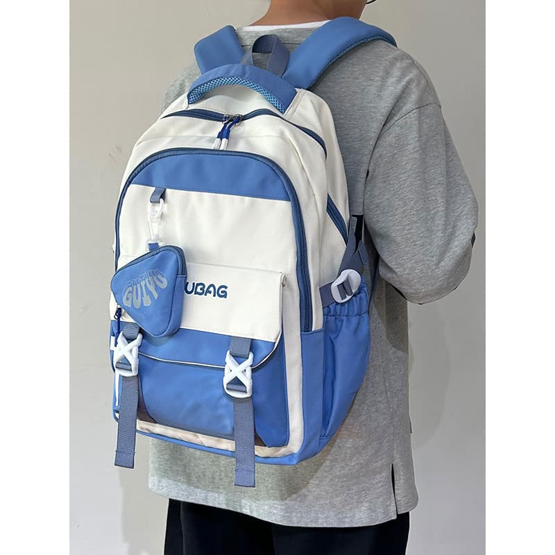 Versão coreana dopamina cor correspondência mochila à prova dwaterproof água computador mochila grande capacidade Multi-