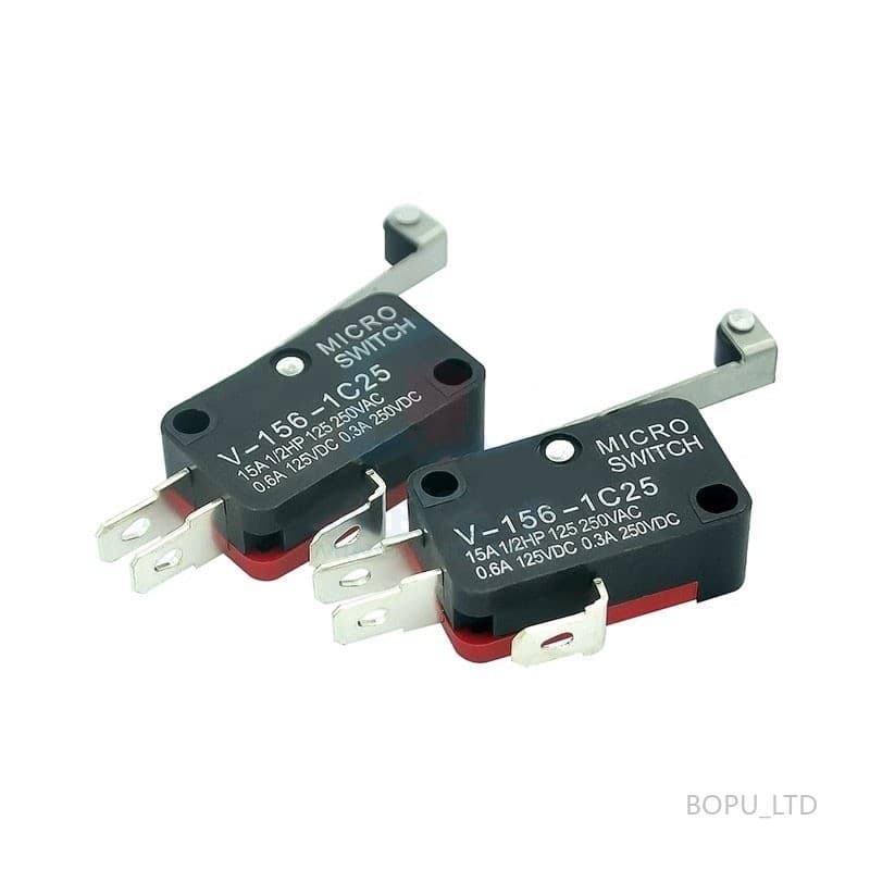 5/10pcs V-156-1C25 Com Micro Interruptor De Roda Longa Pequeno Limite De Viagem