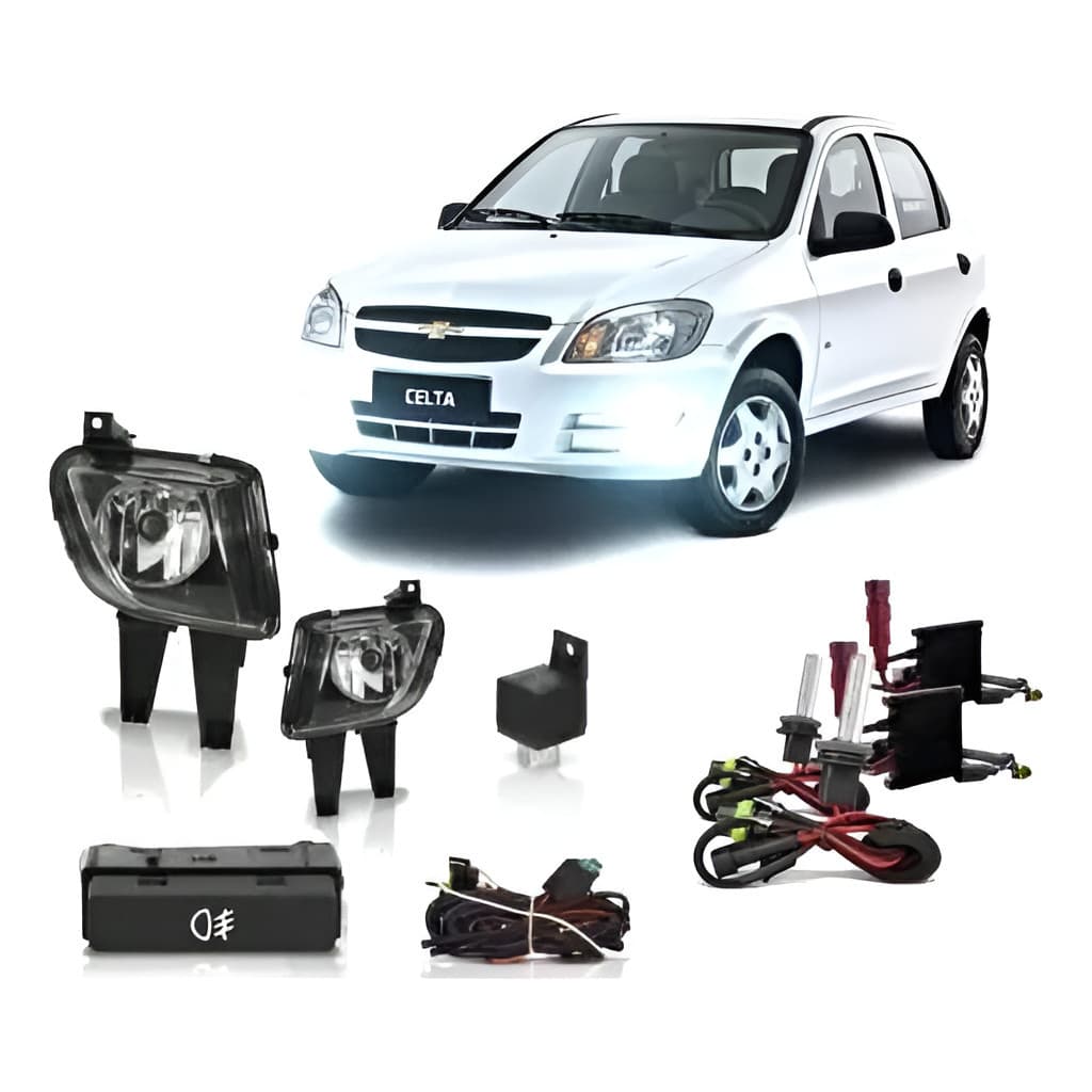 Kit Farol Milha Celta Prisma 2012 2013 2014 C Xenon Bt