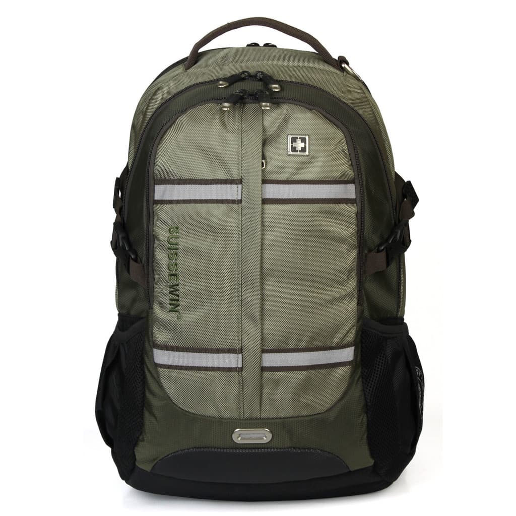 SUISSEWIN Mochila esportiva Casual bolsa para computador versão coreana ao ar livre SN8350 viagem de negócios grande cap