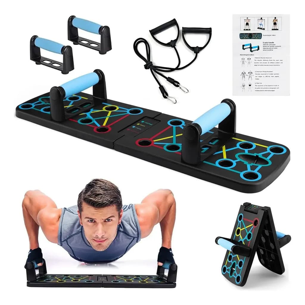 Prancha Flexão 9 em1 Multifuncional Treino Completo Portátil