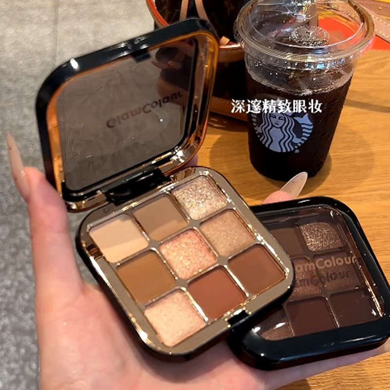 Paleta de sombras de nove cores de cor mágica uma paleta multiuso fosco perolado uma paleta luz luxo não é fácil de borr
