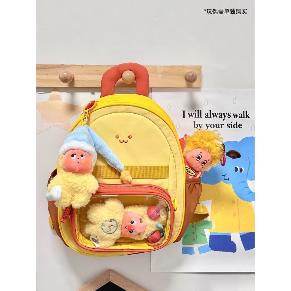 Elecom Elecom Bolsa Escolar Infantil Pequena Cápsula Brinquedo Dor Bolsa Destacável Primavera Outing Mochila de Jardim d