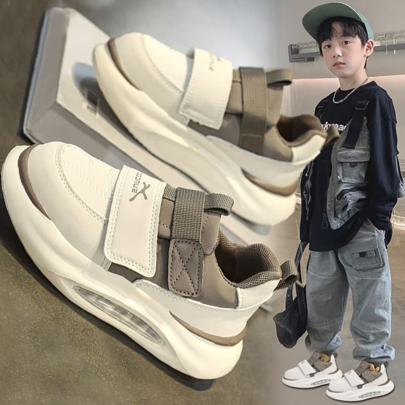 Sapatos infantis masculinos de lã-velo sapatos quentes novos sapatos esportivos antiderrapantes de algodão para crianças