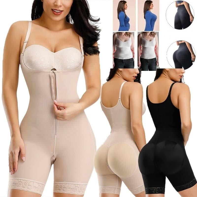 Shapewear Para Mulheres Treinador Cintura Barriga Controle Coxa Mais Magro Modelador Mágico Corpo Inteiro Quadril Emagre