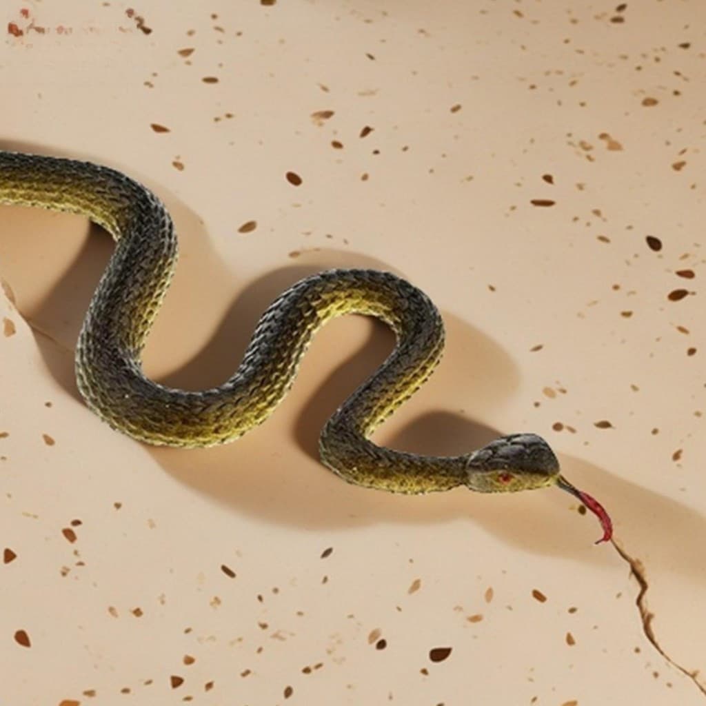 Brinquedo De Cobra De Borracha Falsa Realista , Decoração Macia De Halloween E Presente De Brincadeira Para Jogo De Jard