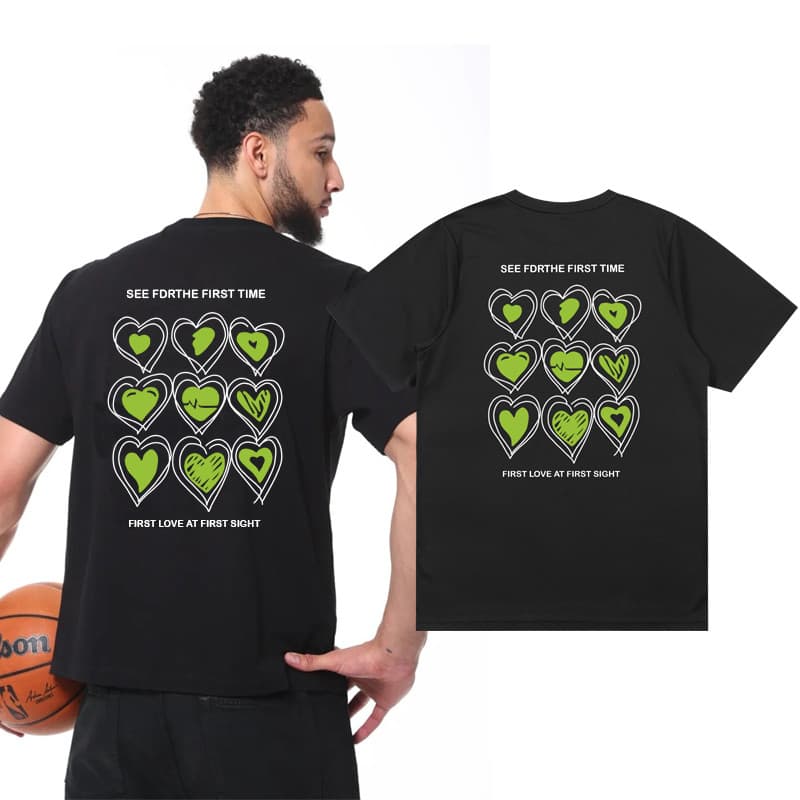 Camiseta de manga curta de basquete americano masculino feminino de secagem rápida na moda esportes tiro roupas de Fitne