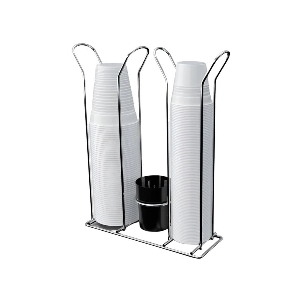 Porta Copos Descartáveis 80ml/200ml Organizador Cromado