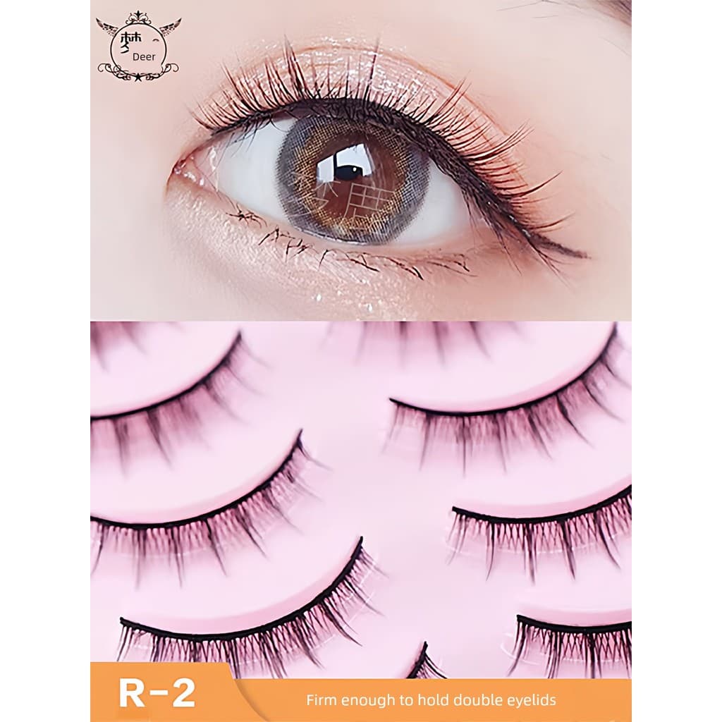 cílios tufinho fox eyes cílios com cola e pinça ♣Haste dura Dream Deer pode conter cola para cílios postiços de pálpebra