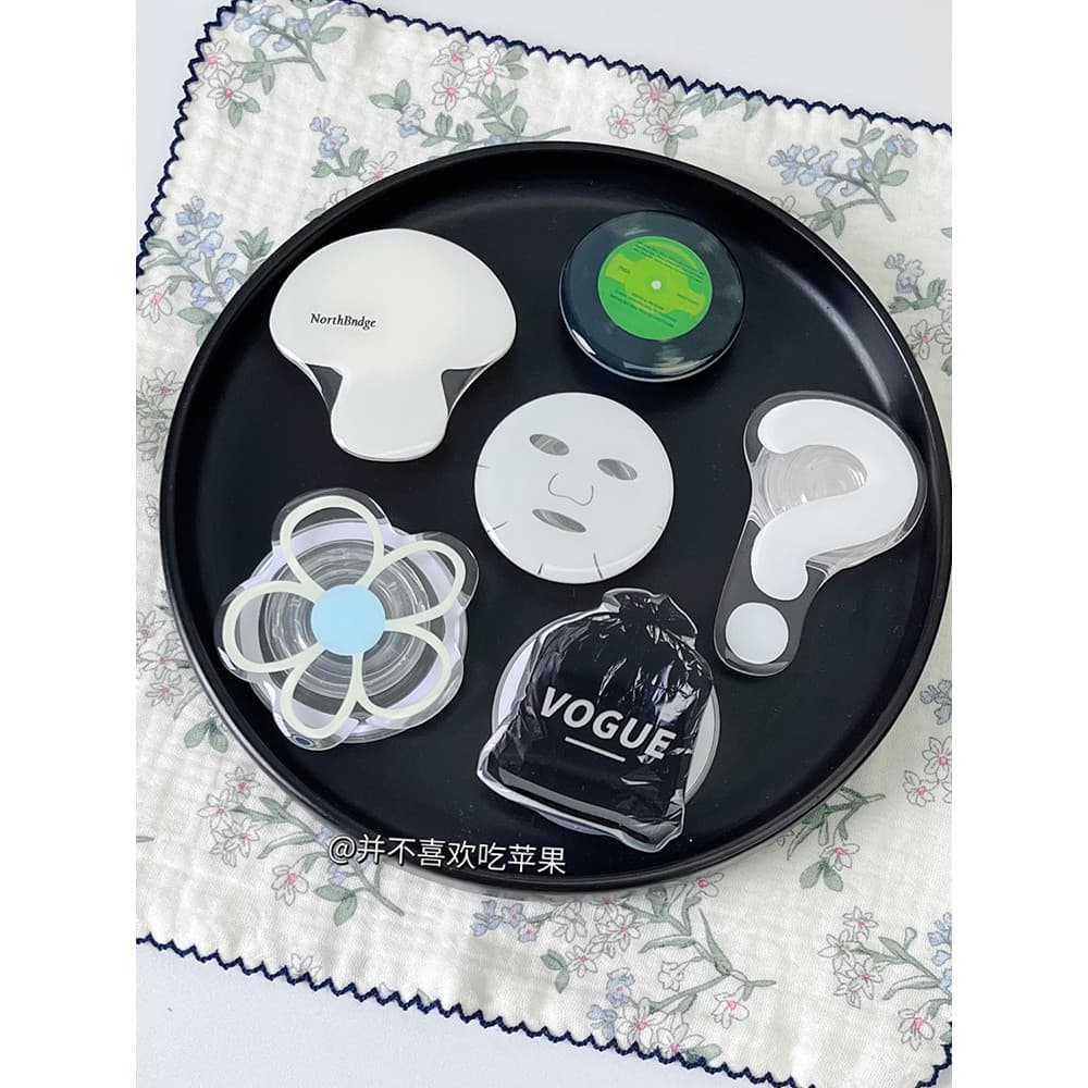 griptok magsafe magsafe popsocket Ins coreia Retro criativo ponto de interrogação cogumelo caso telefone magsafe magnéti