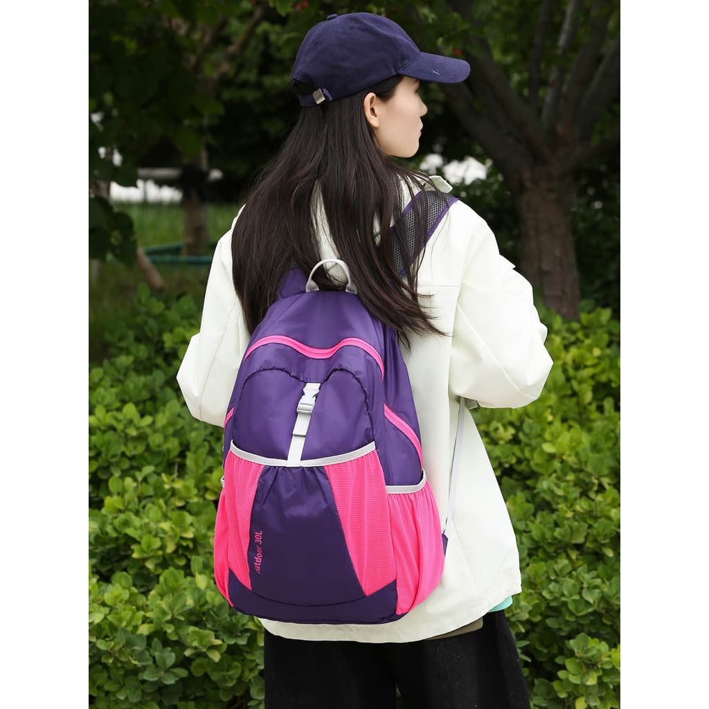 Mochila dobrável ultraleve portátil ao ar livre caminhadas saco feminino leve à prova dwaterproof água saco de viagem ma