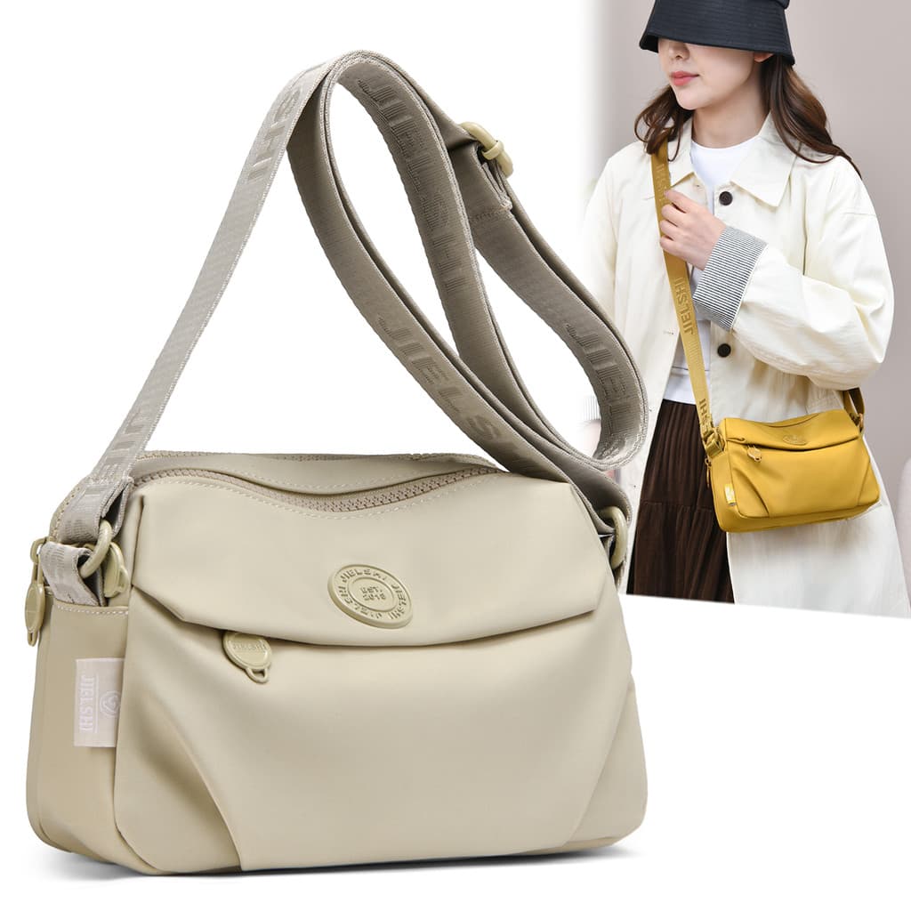 Moda Oxford pano de um ombro saco do mensageiro feminino All-Match leve Multi-compartimento senhoras grande boné