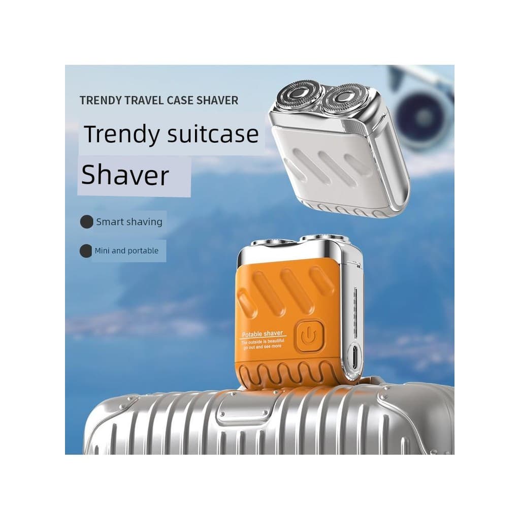 Navalha elétrica alemã masculina 2025 novo estilo navalha Mini portátil não deixando barbeador de ponto preto produto ge